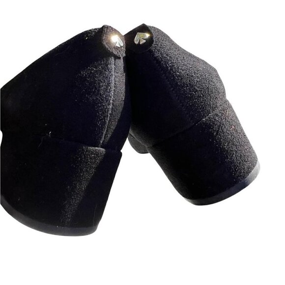 KATE SPADE Pauline Black Suede Slip On Bow Heels - Picture 4 of 7